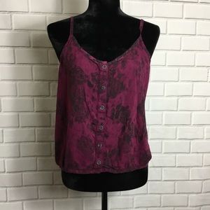 Women’s Divided spaghetti strap floral shirt